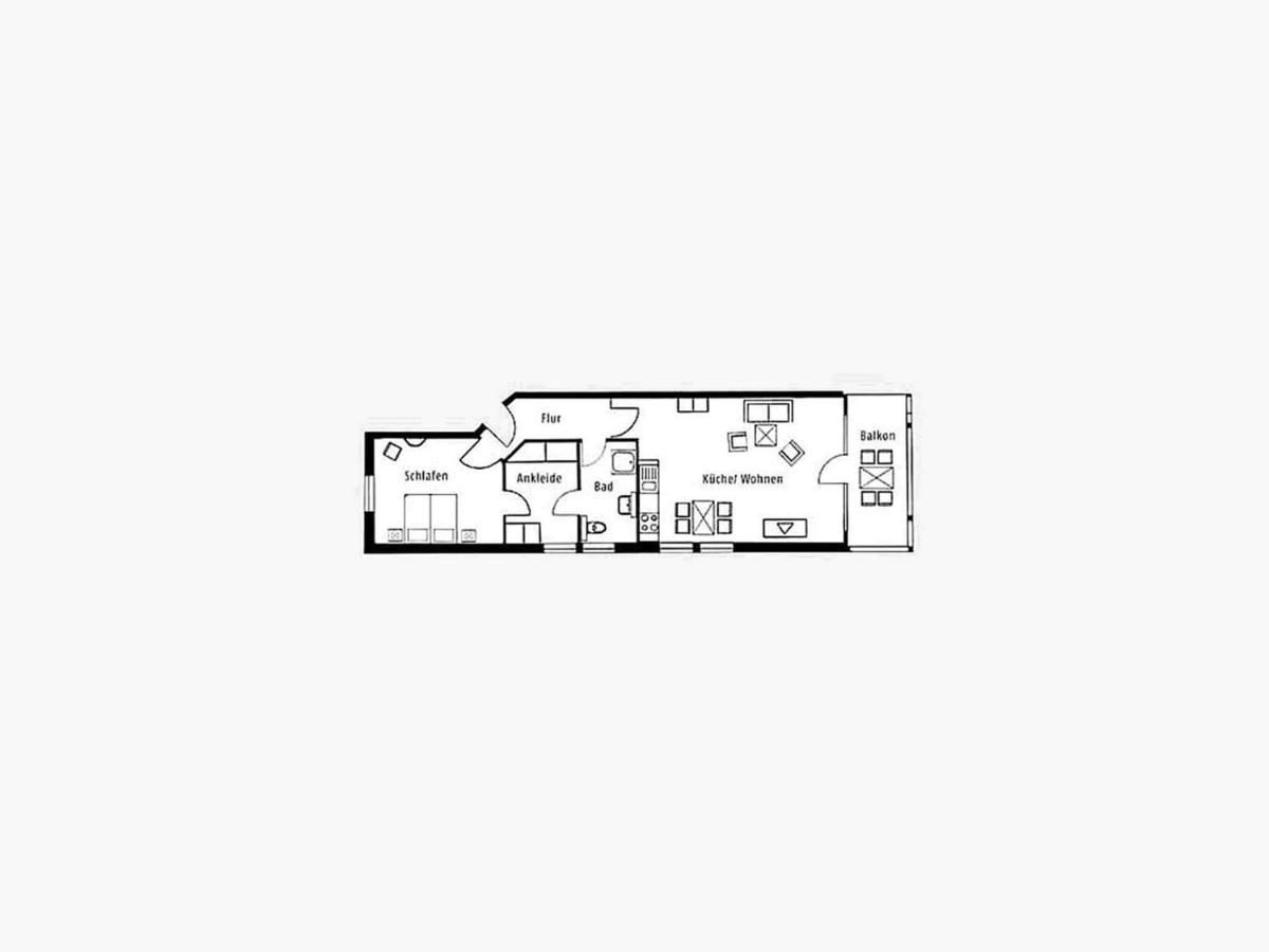 Duenenpark Binz - Komfort Ferienwohnung Mit 1 Schlafzimmer Und Balkon Im Obergeschoss 225 מראה חיצוני תמונה